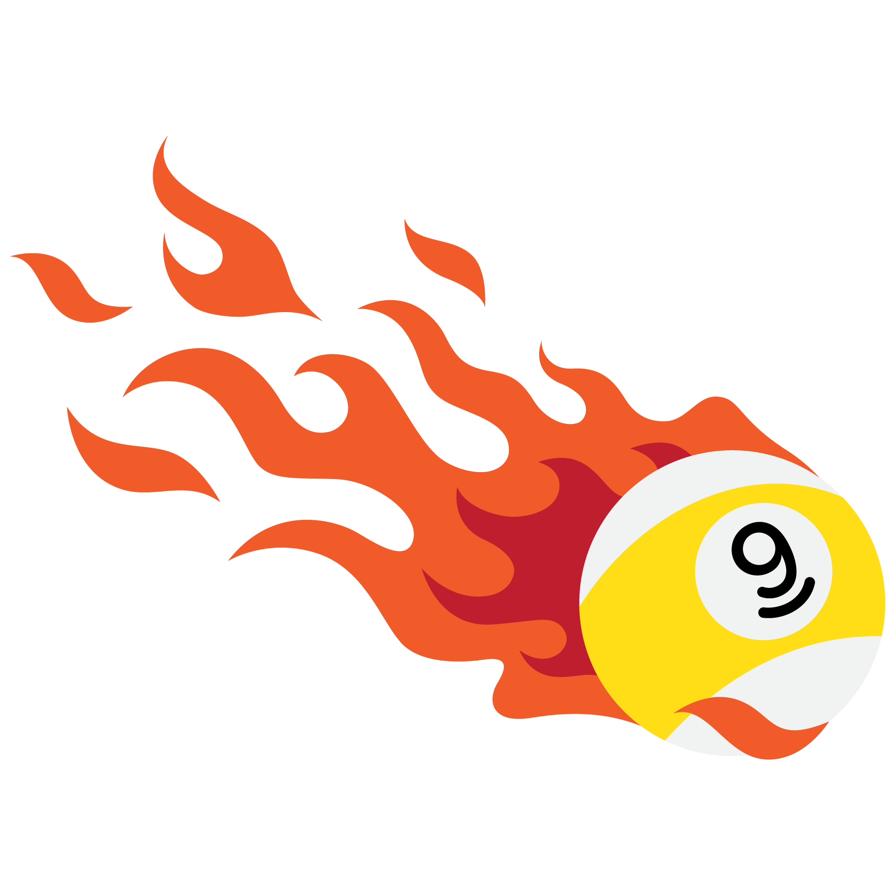 Flaming 9 Ball